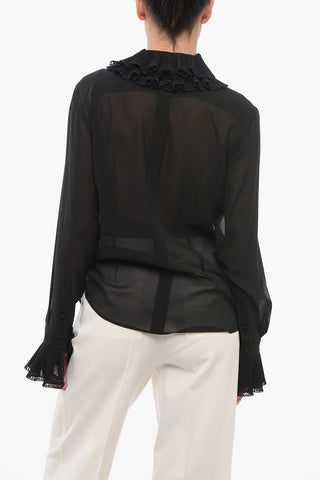 Camicia in Seta con Ruche