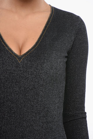 Elastischer Body mit Denim-Effekt