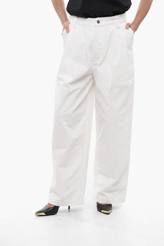 Double-pleated Mom Fit Denims 27cm