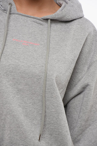 Brushed Cotton Cropped Fit Hoodie