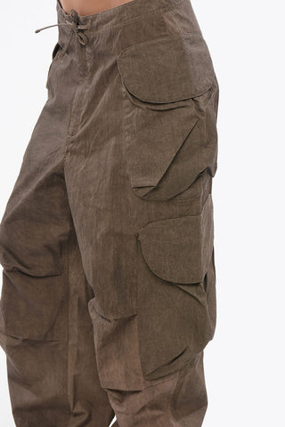 Low-Waisted Cotton and Nylon GOCAR Cargo Pants