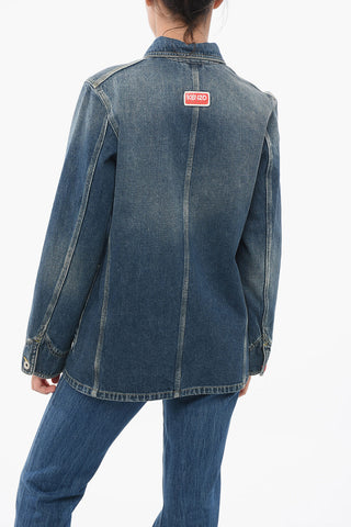 Giubbotto in Denim Lavaggio Scuro
