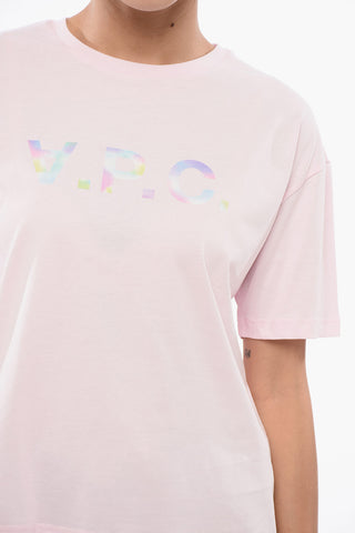 Cotton Crew-neck T-shirt with Front Print