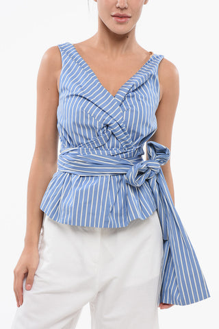 Top Intrecciato COLADA con Scollo a V