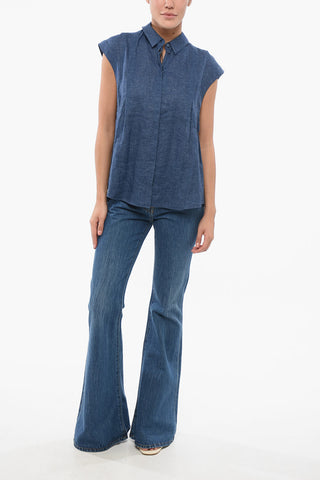 EMPORIO ICON Linen Sleeveless Shirt