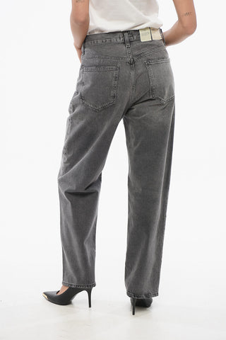 Regular Fit SYNCHRONIZE Jeans with Asymmetrical Buttoning 21,5cm