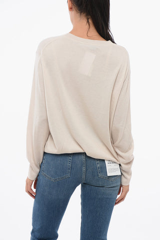 Silk and Cashmere Crew-neck Sweater