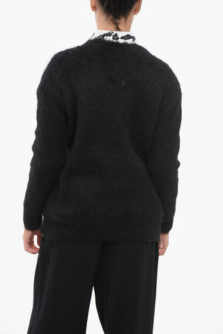 Cardigan in Misto Alpaca con due Tasche