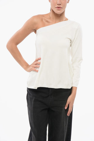 One-Shoulder Top with Flared Hem