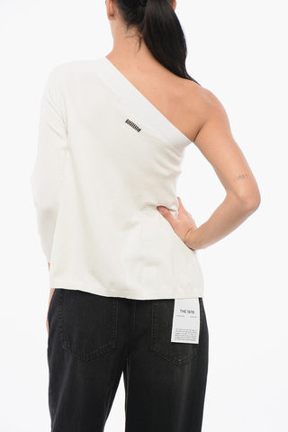 One-Shoulder Top with Flared Hem