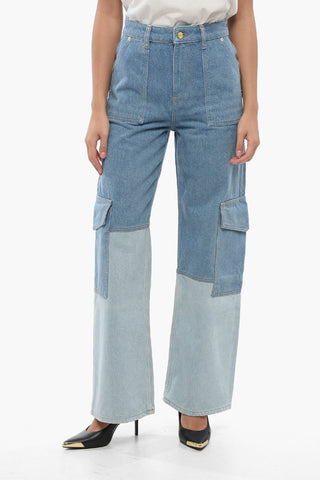 Jeans Cargo Loose Fit Bicolore 26cm