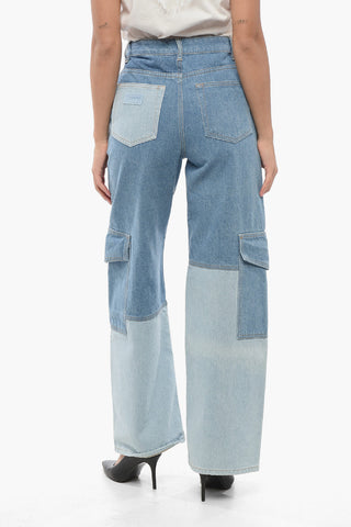 Jeans Cargo Loose Fit Bicolore 26cm