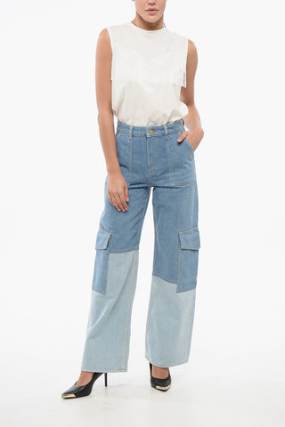Jeans Cargo Loose Fit Bicolore 26cm