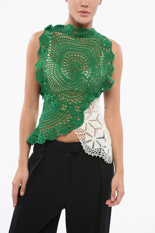 Crochet Asymmetric CHRYSTA Top