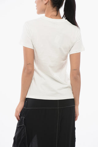 Cotton Crew-neck TRAPANI T-shirt with Contrasting Hearts