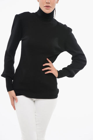 Ribbed Merinos Wool SANDY Turtleneck Sweater