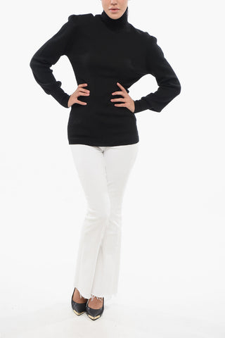 Ribbed Merinos Wool SANDY Turtleneck Sweater