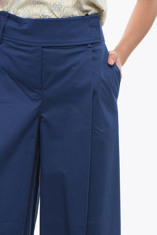 Single Pleated Palazzo Pants with Hidden Closure