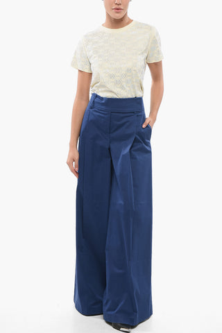 Single Pleated Palazzo Pants with Hidden Closure