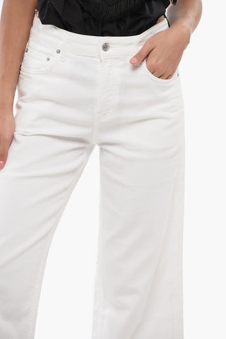 Solid Color Wide Leg BREA Jeans 26cm