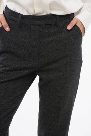 Hose Mit Geradem Bein Und Gürtelschlaufen