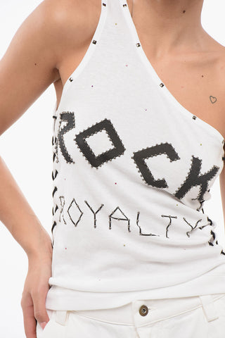 Top Monospalla con Stampa ROCK ROYALTY