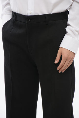 Pantaloni Bootcut in Misto Cotone con Passanti