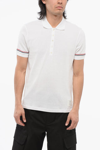 Polo in Cotone Extrafine con Abbottonature Laterali
