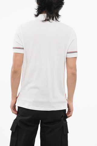 Polo in Cotone Extrafine con Abbottonature Laterali