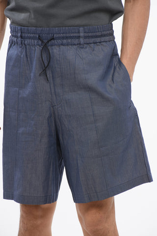 EMPORIO Shorts in Cotone con Elastico in Vita