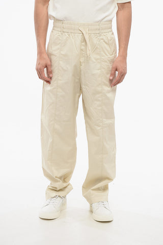 EMPORIO Cotton Loose Fit Pants with Elastic Waistband