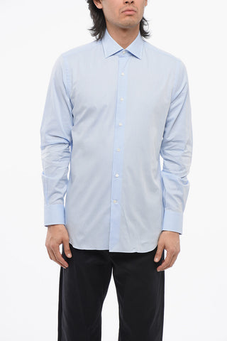 Spread Collar Striped Shirt