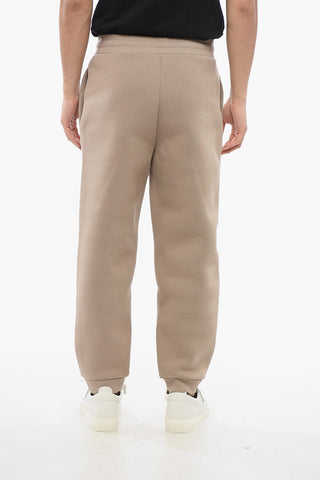 Joggers Felpati con Logo in Rilievo