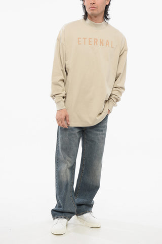 Long-sleeved ETERNAL T-Shirt with Flocked Logo