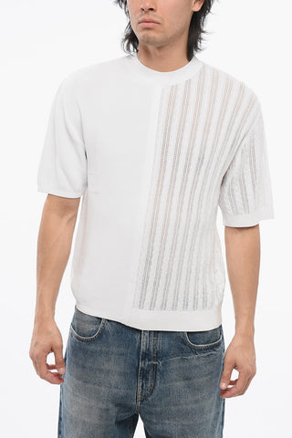 Short-sleeved JUEGO T-Shirt with Cable Knit Detail