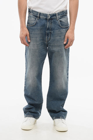 Jeans Regular Fit con Lavaggio Delavè 24cm