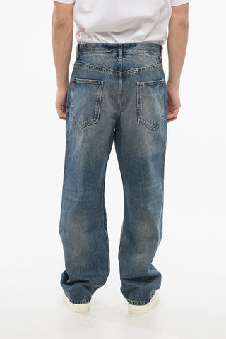 Jeans Regular Fit con Lavaggio Delavè 24cm