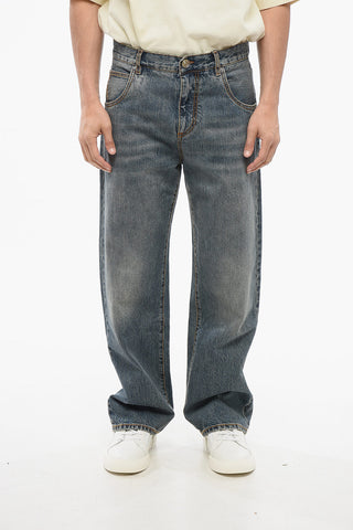 Vintage Washed Straight Fit Denims 24cm