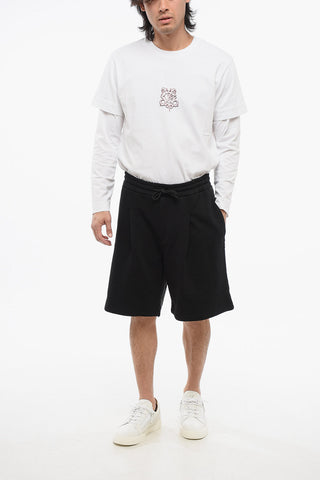 EMPORIO Cotton Jersey Shorts with Elastic Waistband