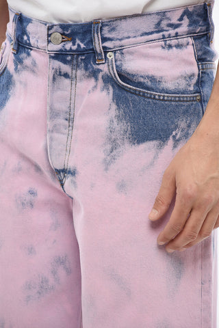 Tie Dye Cotton PINE Denims 25cm