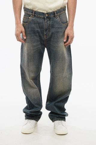 Vintage Washed Boyfriend Fit Denims 23cm