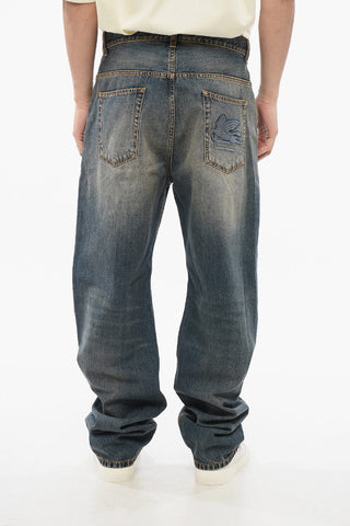 Vintage Washed Boyfriend Fit Denims 23cm