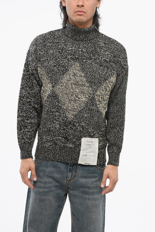 RAW DIAMOND Maglia in Cashmere a Collo Alto