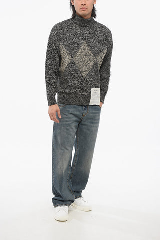 RAW DIAMOND Maglia in Cashmere a Collo Alto