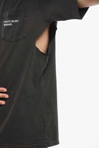 Lived-in Cotton T-Shirt with Breast-pocket
