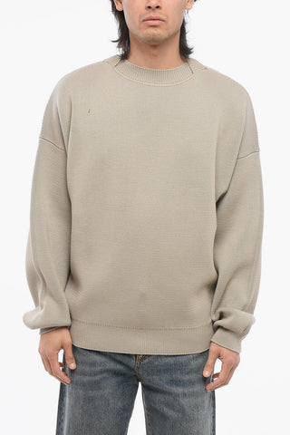 Crew Neck Virgin Wool Pullover