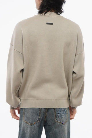 Crew Neck Virgin Wool Pullover