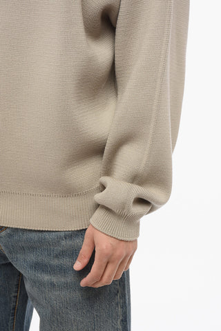 Crew Neck Virgin Wool Pullover