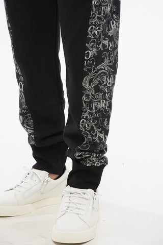 JEANS COUTURE Joggers in Cotone con Inserti Laterali Monogram