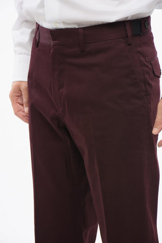 Cotton Chinos Pants with Cuffs